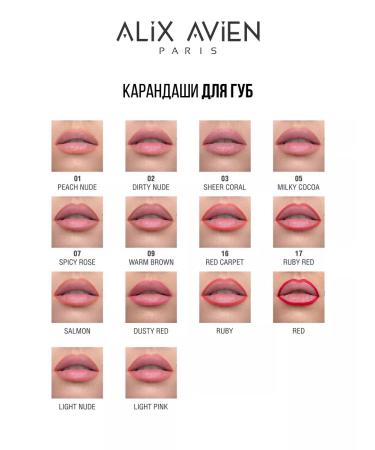 ALIX AVIEN Lip pencil 07 Spicy Rose - Buy Online on GoSupps.com