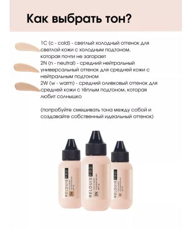 RELOUIS Tonal Face & Body Foundation 24h - Buy Online on GoSupps.com