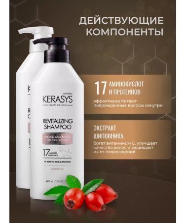 KeraSys Shampoo and hair conditioner healing 2x400 ml - Buy Online on GoSupps.com