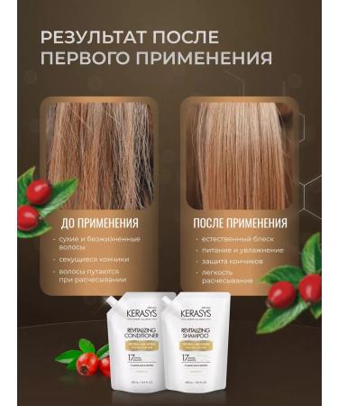 KeraSys Shampoo and hair conditioner healing 2x500 ml - Buy Online on GoSupps.com