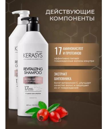 KeraSys Shampoo and hair conditioner healing 2x600 ml - Buy Online on GoSupps.com