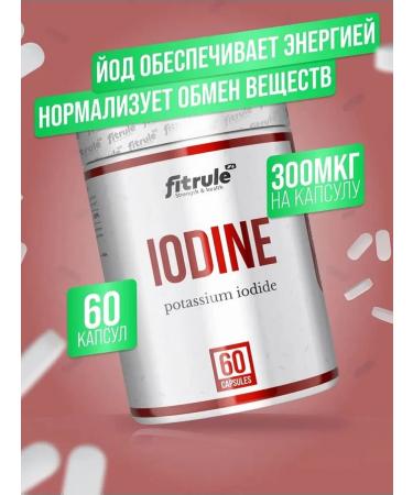 Fitrule Nutrition Fitrule iDine Potassium iodine Vitamins 60 capsules