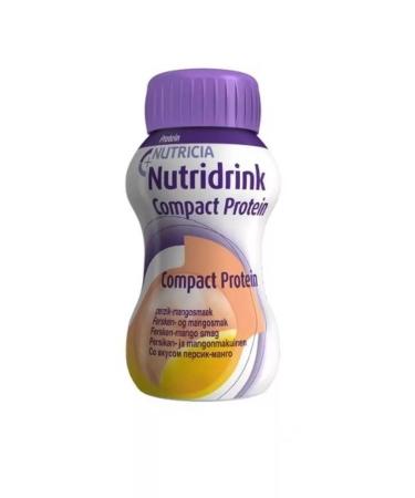 Nutridrink Nutridrynk compact protein peach mango 125 ml 4pcs - 2UP - Buy Online on GoSupps.com