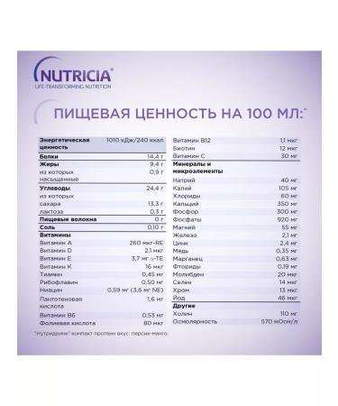 Nutridrink Nutridrynk compact protein peach mango 125 ml 4pcs - 2UP - Buy Online on GoSupps.com