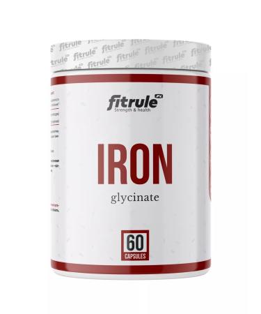 Fitrule Nutrition Fitrol Iron Iron Heath Iron bisginate 60 capsules - Buy Online on GoSupps.com