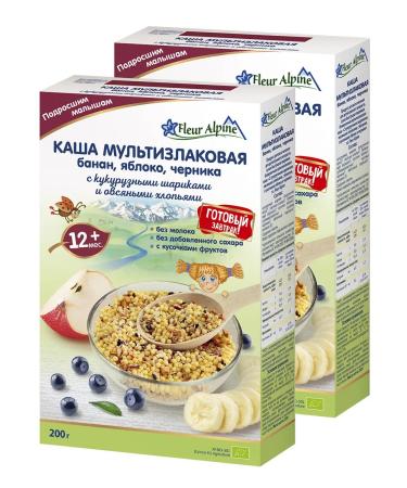 Fleur Alpine Porridge multi -haired banana apple blueberries with balls 12 months