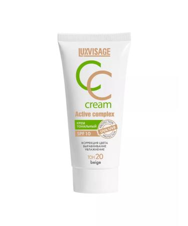 LUXVISAGE Tonal cream SS CRRUM CC Active Complex SPF10 No. 20
