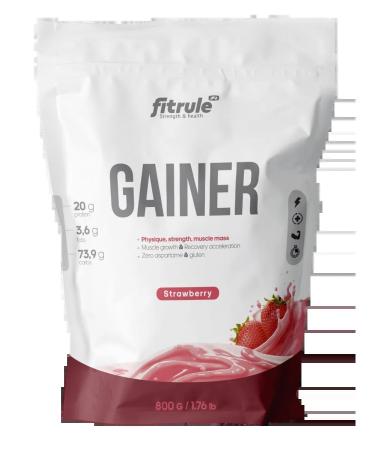 Fitrule Nutrition Gainer gain Fittrual Gainer Mass 800 g strawberries