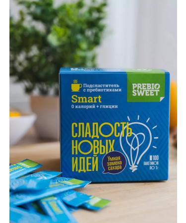 Prebiosvit Sugar -substituter Smart (Prebiosweet Smart) in sticks 100 pcs - Buy Online on GoSupps.com