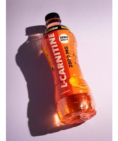 BombBar Drink l carnitine without sugar 2500 mg grapefruit 500ml x 6 - Buy Online on GoSupps.com