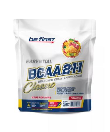 Be First BF BCAA in powder BCAA 2 1 1 POWDER BCA 450 g exotic - Buy Online on GoSupps.com