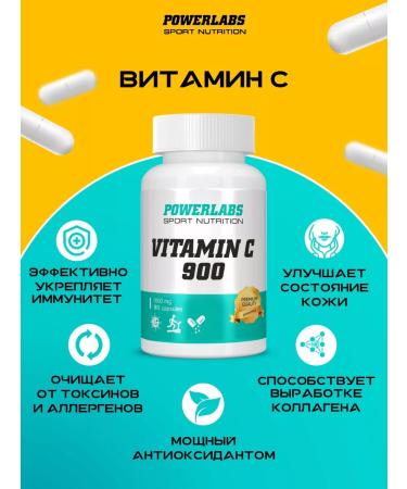 POWERLABS Vitamin C C 900 mg vitamin C vitamin C ascorbic acid - Buy Online on GoSupps.com