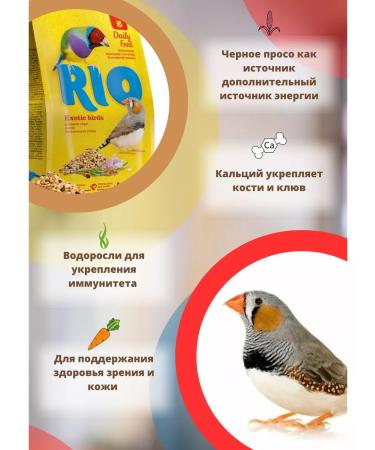 RIO Feed for exotic birds for Amadins 2 pcs 500g - Buy Online on GoSupps.com