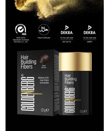 Goldenberg Hair powder for volume masking dark brown - Buy Online on GoSupps.com