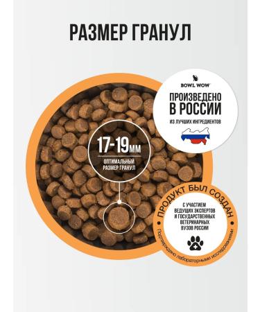 BOWL WOW Dog food dry for large breeds 2 kg - Buy Online on GoSupps.com