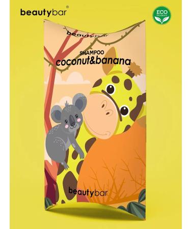 Beauty Bar Hard shampoo with the aroma of a banana and coconut - Buy Online on GoSupps.com