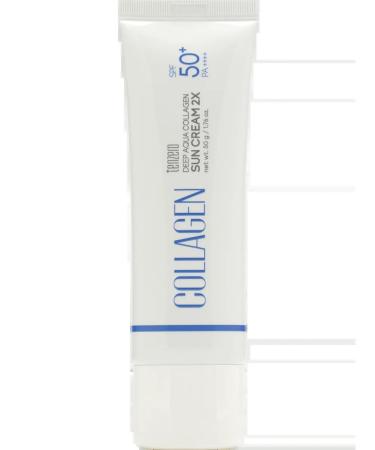Tenzero Korean sunscreen with collagen SPF 50+ 50g - Buy Online on GoSupps.com