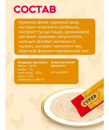 Inaba Cotton treats chicken fillet 56g*2pcs - Buy Online on GoSupps.com