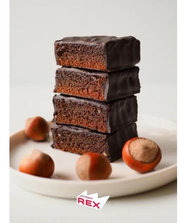 ProteinRex Protein cookies of brownie without sugar forest nut 12 pieces - Buy Online on GoSupps.com