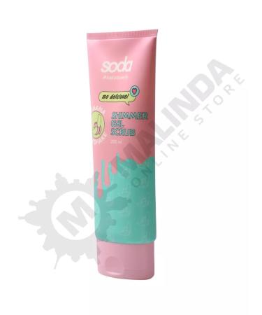 SODA Gel Scrub with Shimmer Banana Milkshak 200 ml - Buy Online on GoSupps.com