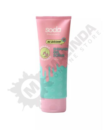 SODA Gel Scrub with Shimmer Banana Milkshak 200 ml - Buy Online on GoSupps.com