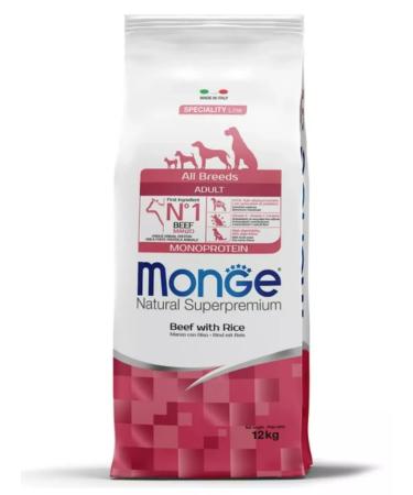MONGE Adult dry dog food 12 kg - Buy Online on GoSupps.com