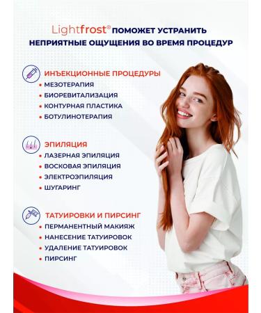 Light Frost Anesthetic cream for depilation and permanent makeup - Buy Online on GoSupps.com