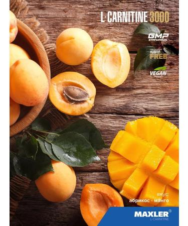 maxler Carnitin liquid L-Carnitine 3000mg 14x25ml apricot-mango - Buy Online on GoSupps.com
