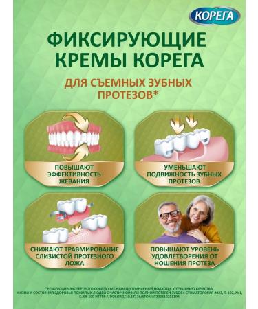 Korega Cream for fixing the dentures Professional 40 g mint - Buy Online on GoSupps.com