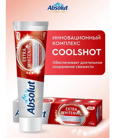 Absolut Bleaching toothpaste 2x110g - Buy Online on GoSupps.com