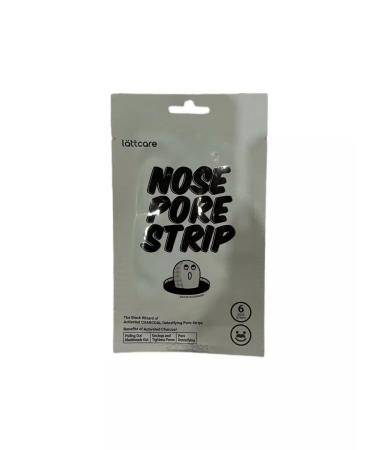 LATTCARE Cleaning strips for the nose with black coal Nose Pore Strip