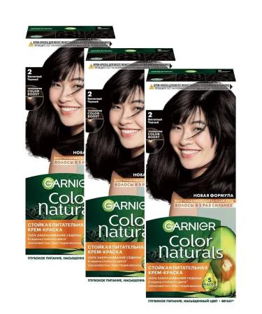 Garnier Color Naturals 2.0 hair dye elegant black 3 pcs