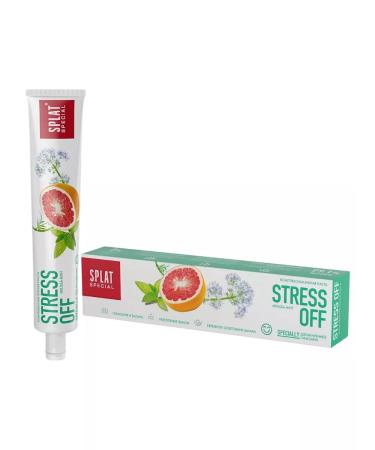 SPLAT Stress Off Toothpaste to strengthen enamel 75ml x 2pcs - Buy Online on GoSupps.com