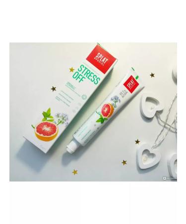 SPLAT Stress Off Toothpaste to strengthen enamel 75ml x 2pcs - Buy Online on GoSupps.com