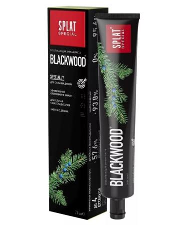 SPLAT Blackwood toothpaste maximum freshness of breathing 75ml x 2pcs - Buy Online on GoSupps.com