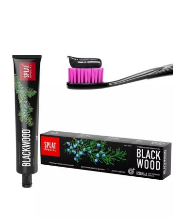 SPLAT Blackwood toothpaste maximum freshness of breathing 75ml x 2pcs - Buy Online on GoSupps.com