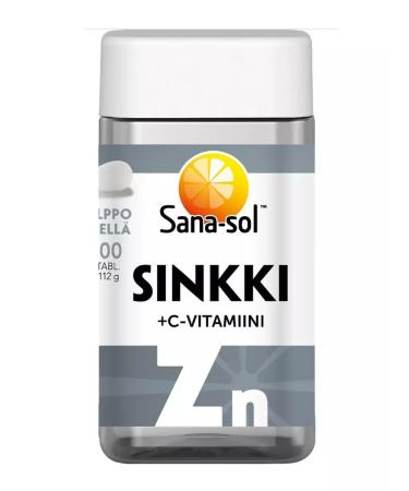 SUOMI Sana-Sol zinc + vitamin C 200 tablets - Buy Online on GoSupps.com