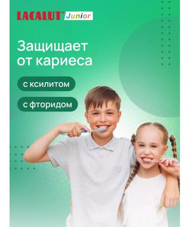 LACALUT Children's toothpaste for hygiene 6+ 2 pcs - Buy Online on GoSupps.com