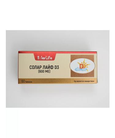 SolarLife Vitamin D3+K 60 tablets - Buy Online on GoSupps.com