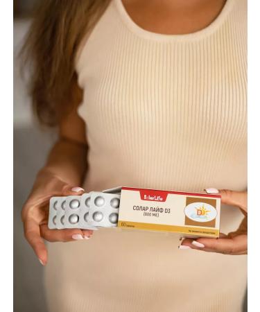 SolarLife Vitamin D3+K 60 tablets - Buy Online on GoSupps.com