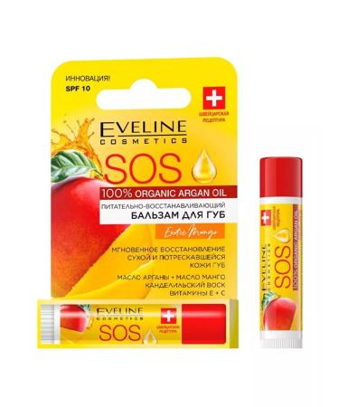 Eveline Cosmetics Lip balm Restored by Exotic Mango SPF10