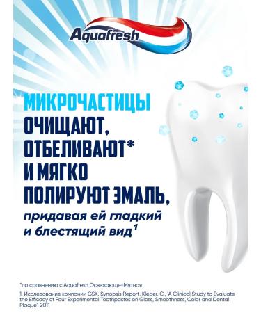 Aquafresh Toothpaste shining whiteness bleaching 75 ml 2 pcs - Buy Online on GoSupps.com