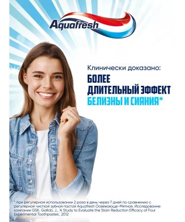 Aquafresh Toothpaste shining whiteness bleaching 75 ml 2 pcs - Buy Online on GoSupps.com