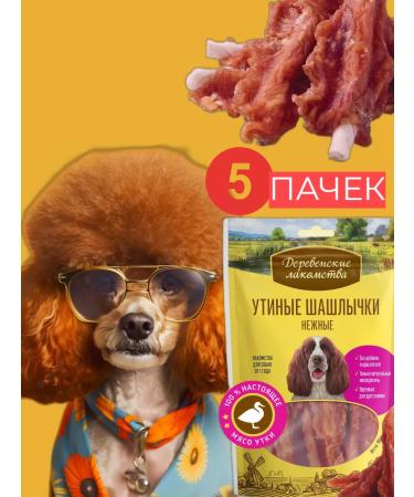 Country delicacies Treat dogs duck barbecue 5 pcs