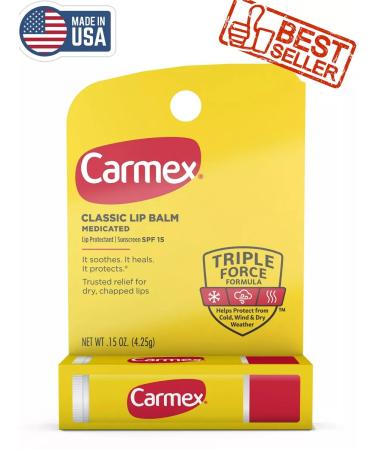 carmex Therapeutic lip balm with SPF15 - Buy Online on GoSupps.com