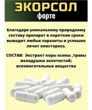 biolite Ekorsol Forte dietary supplement for the liver from opisthorchiasis choleretic - Buy Online on GoSupps.com