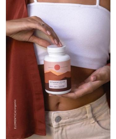 ELEMENTICA ORGANIC Vitamin C and Rutin 60 capsules 350 mg - Buy Online on GoSupps.com