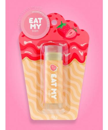 EAT MY Lip balm - hygiene "Biscuit with strawberry jam"