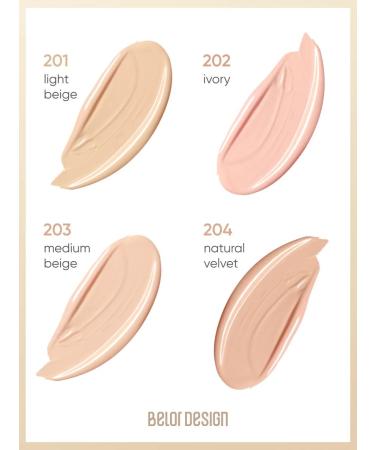 BELOR DESIGN Tonal face cream matte nude Harmony tone 202 - Buy Online on GoSupps.com