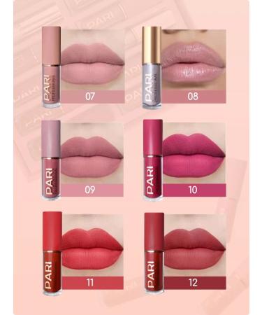 PARI PR Liquid matte lipstick 12 pieces - Buy Online on GoSupps.com